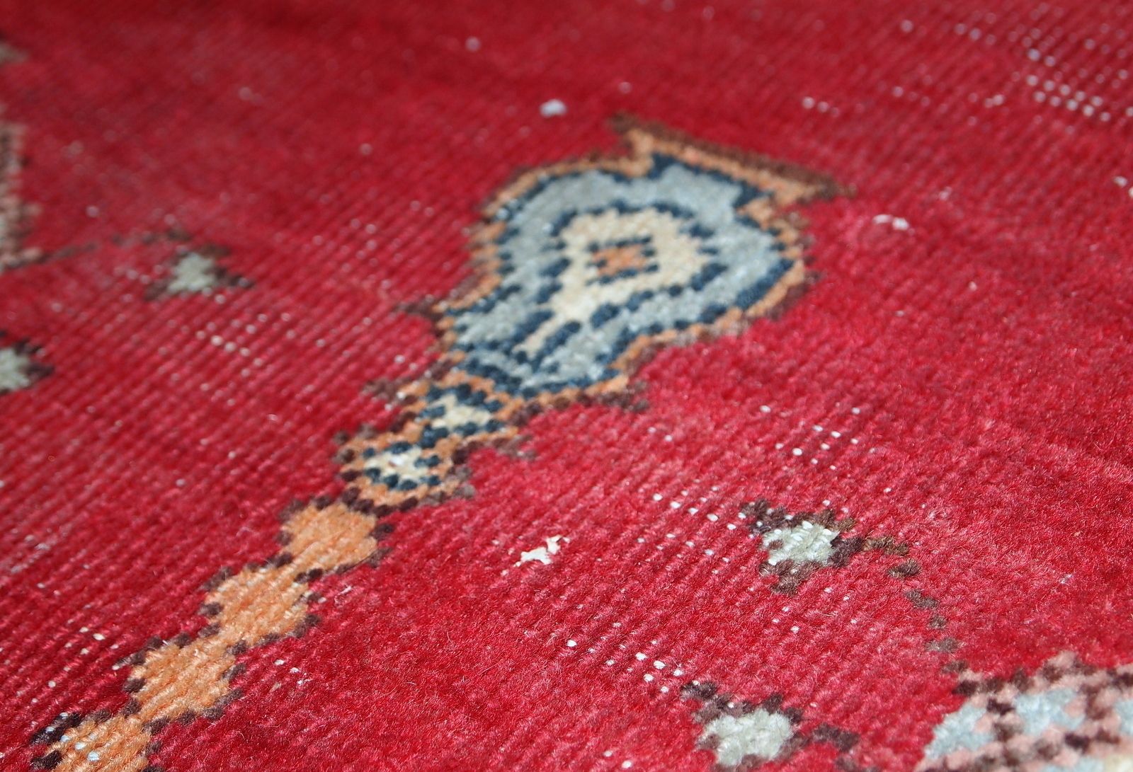 Textiles Vintage Handmade Turkish Konya Rug, 1920s photo