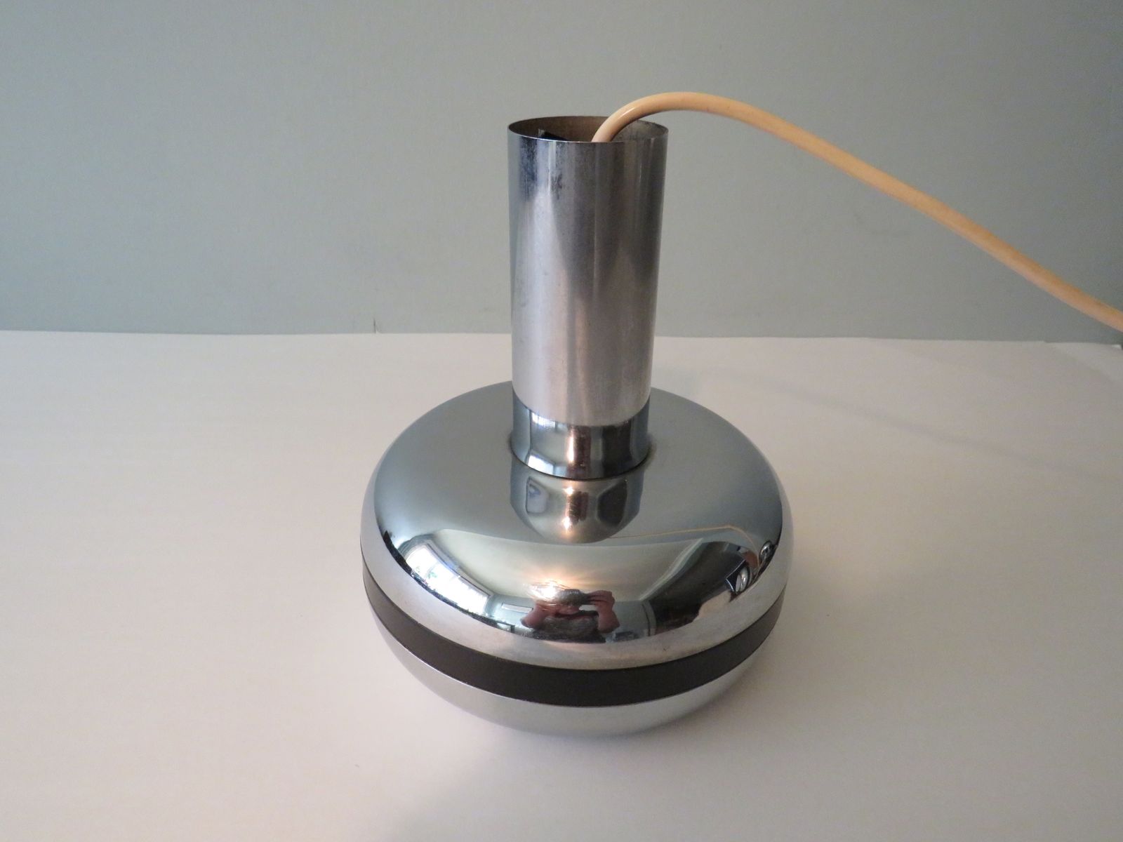 Cascade Pendant Lamp With Chrome Globes 1970s photo vinterior