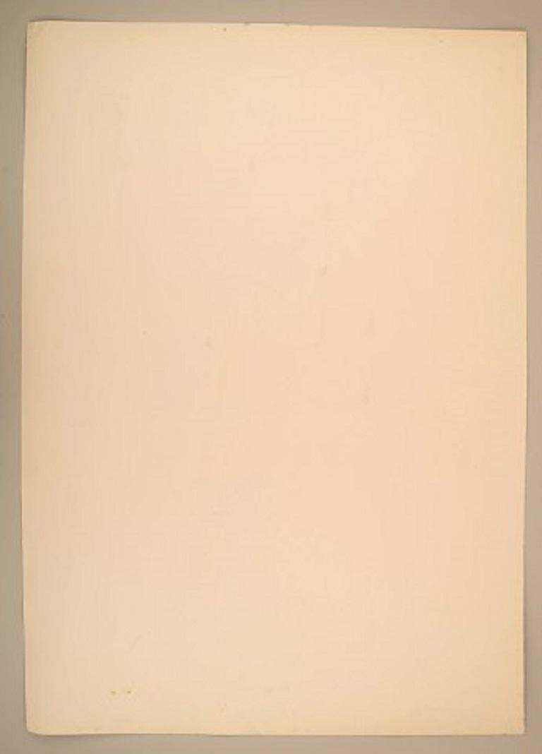 Ivy Lysdal, Gouache On Cardboard, Abstract Modernist Painting, Late 20th C photo Art