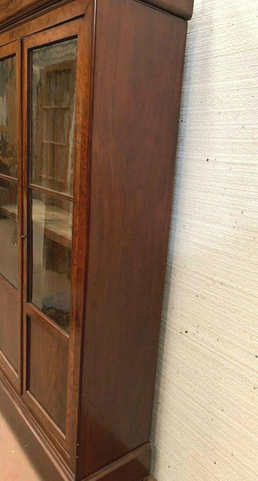 Louis Philippe Period Showcase In Mahogany Two 19th Century Glass Doors photo vinterior