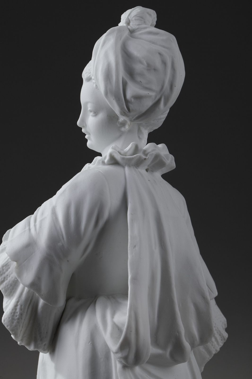 1538.0 Paul Duboy, Bisque Statue "Young Girl In A Ball Gown" photo