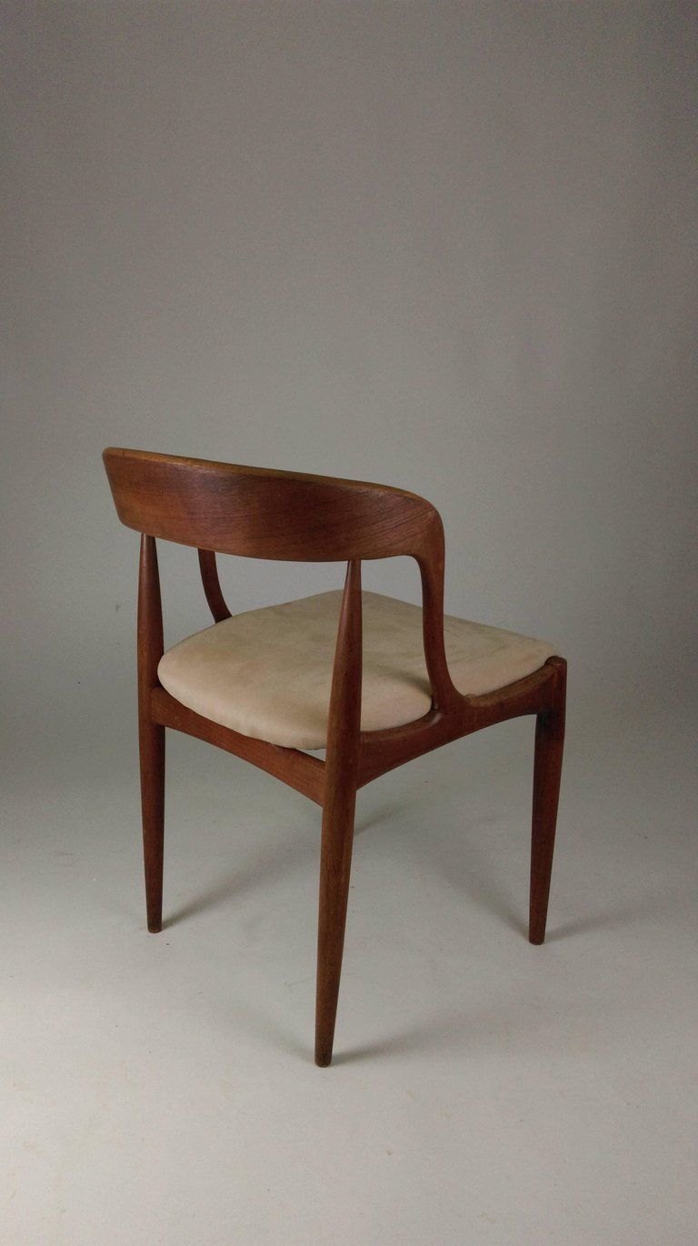1960s Set Of Two Danish Johannes Andersen Model 16 Side Chairs In Teak photo buy