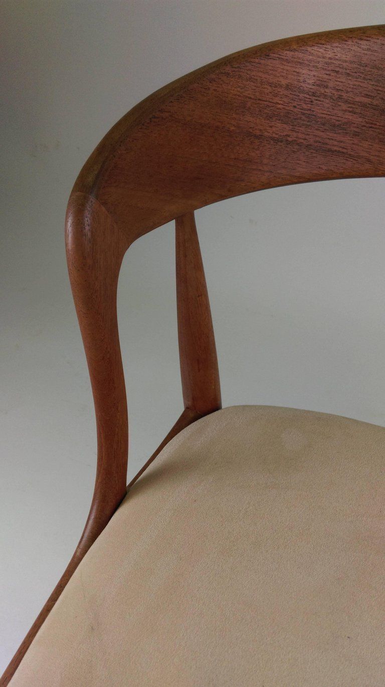 photo for sale 1960s Set Of Two Danish Johannes Andersen Model 16 Side Chairs In Teak