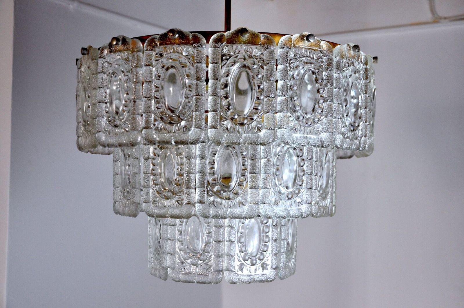 Kinkeldey Chandelier, 3 Levels, Germany, 1970 photo for sale