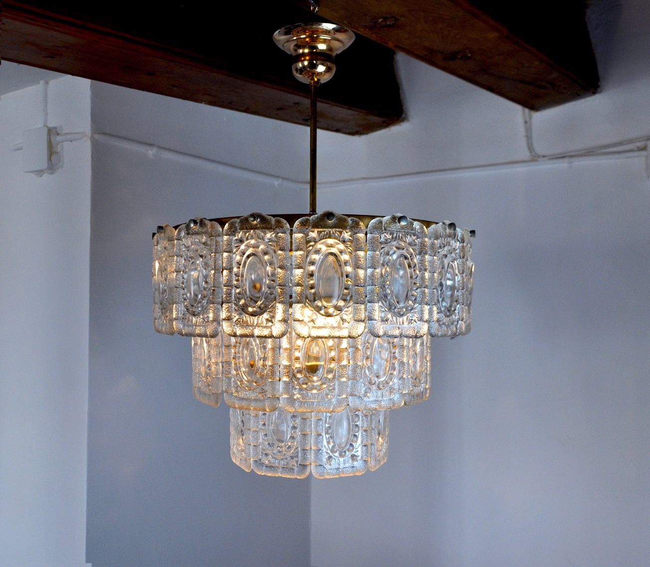 Kinkeldey Chandelier, 3 Levels, Germany, 1970 photo 1489.0