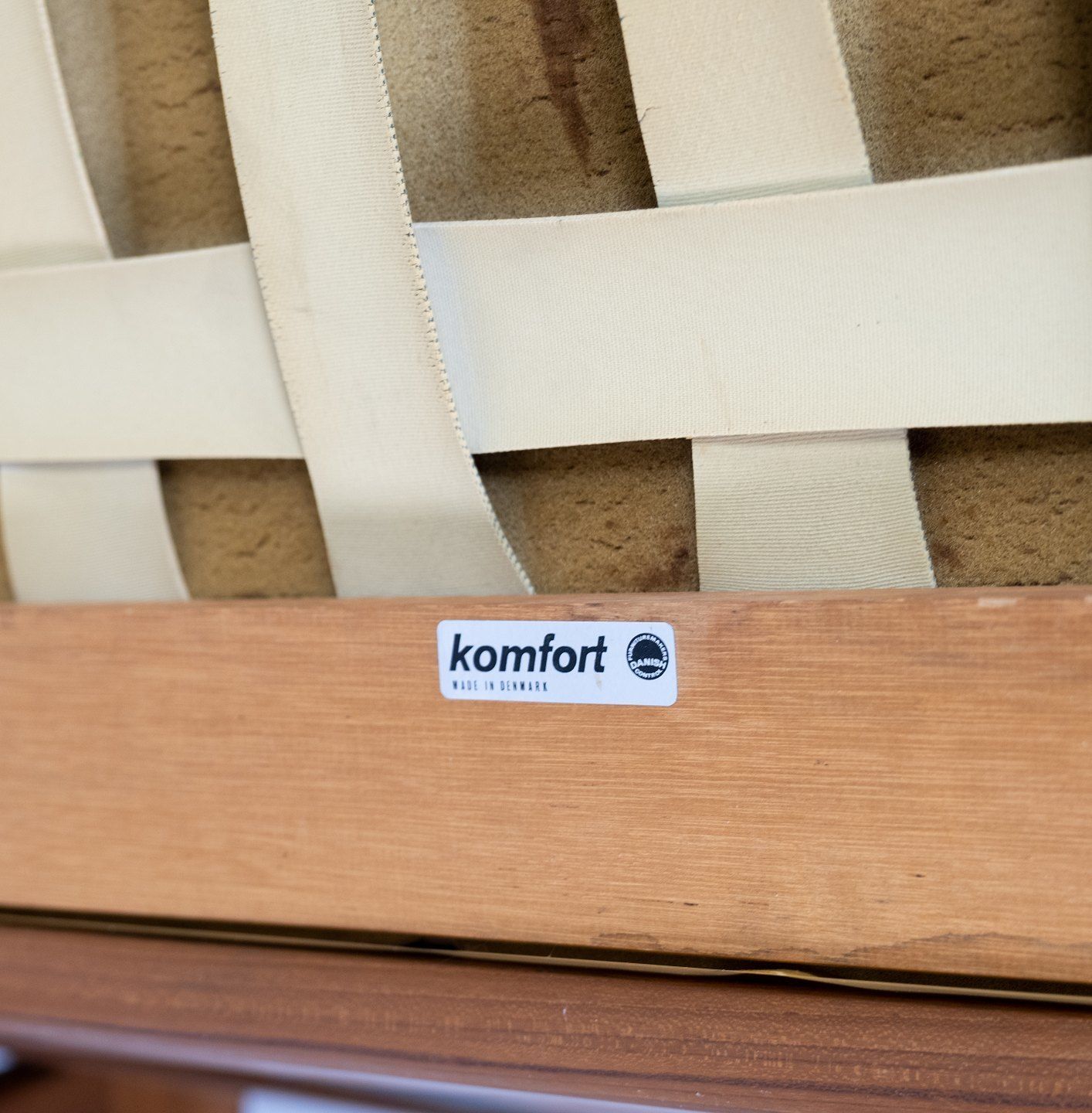 photo furniture Armchair And Stool In Teak Upholstered With Black Leather Designed By Arne Vodder And Manufactured By Komfort In The 1960s.