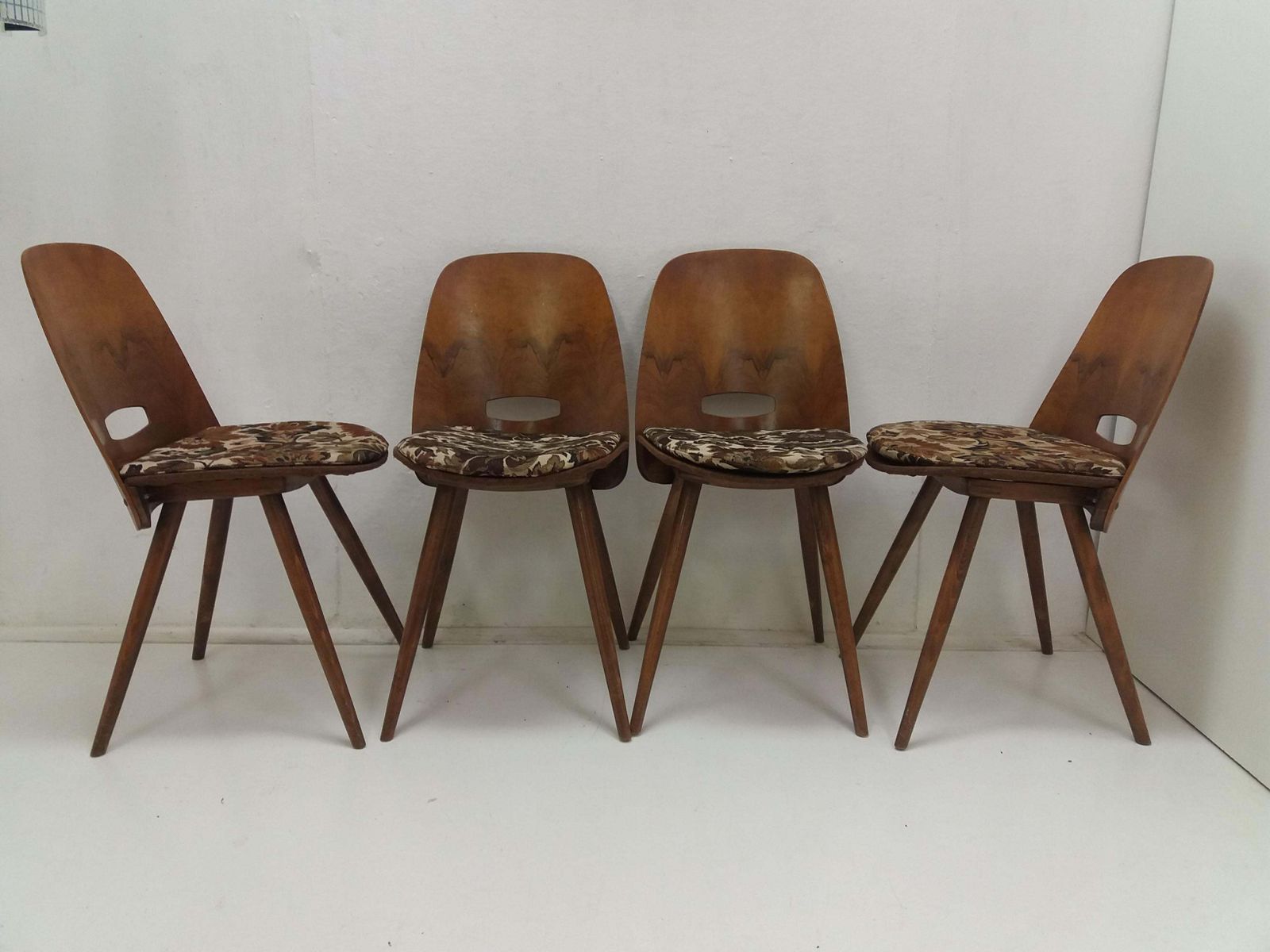 Set Of Four Mid Century Dining Chairs/ Tatra Pravenec, 1960s photo furniture