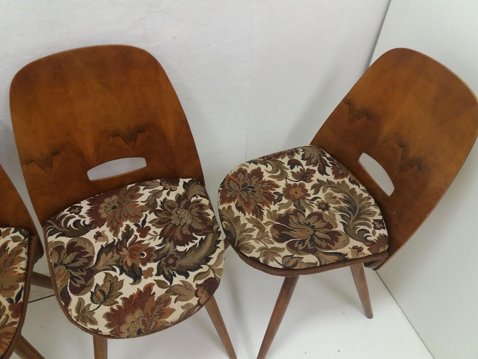 Set Of Four Mid Century Dining Chairs/ Tatra Pravenec, 1960s photo for sale