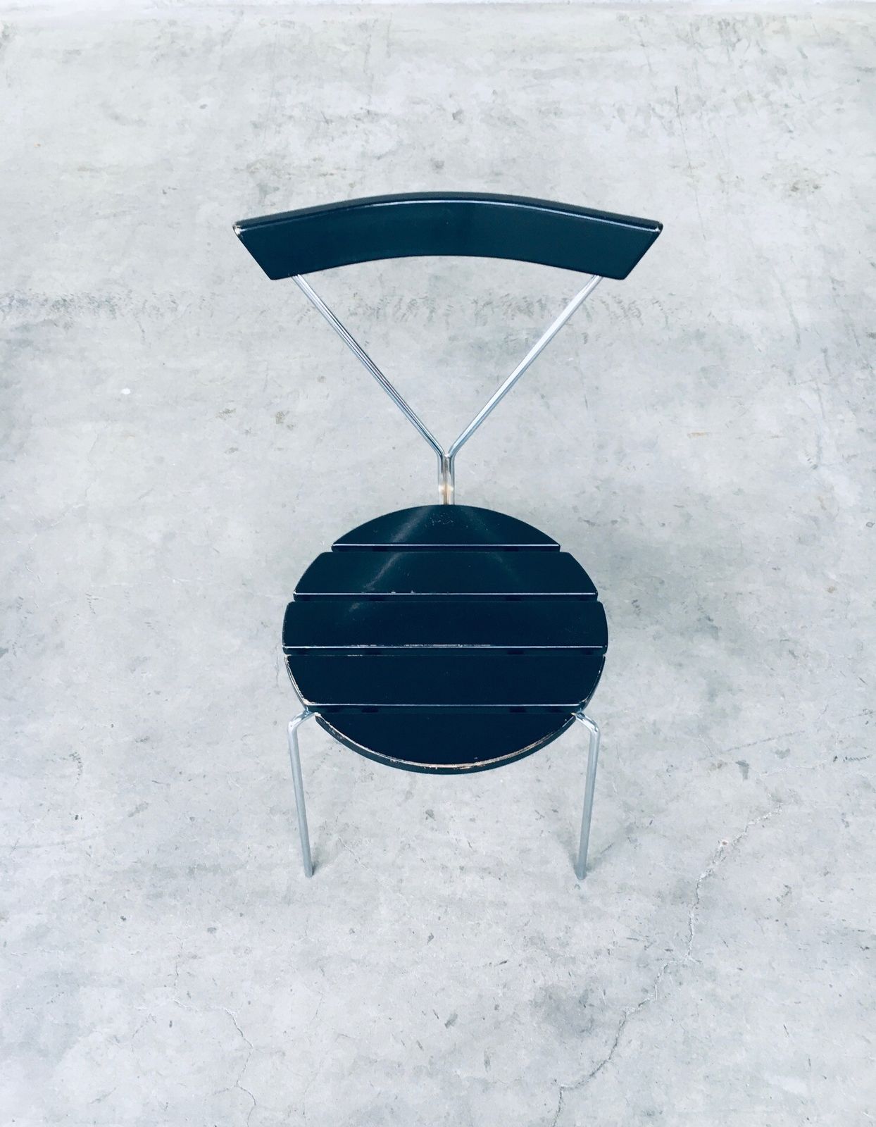 Mid Century Modern Stoel Met Slank Ontwerp, Italië Jaren 1970 photo 551.8