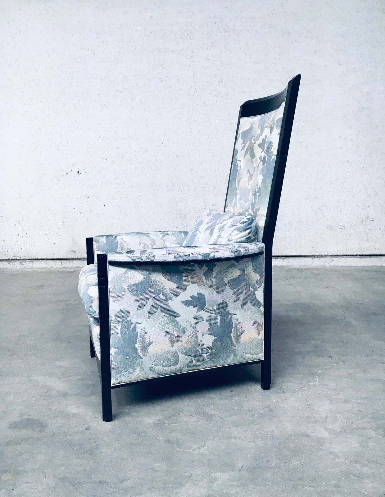 Furniture Galaxy 'Peggy' High Armchair By Umberto Asnago For Giorgetti, Italy 1990s photo
