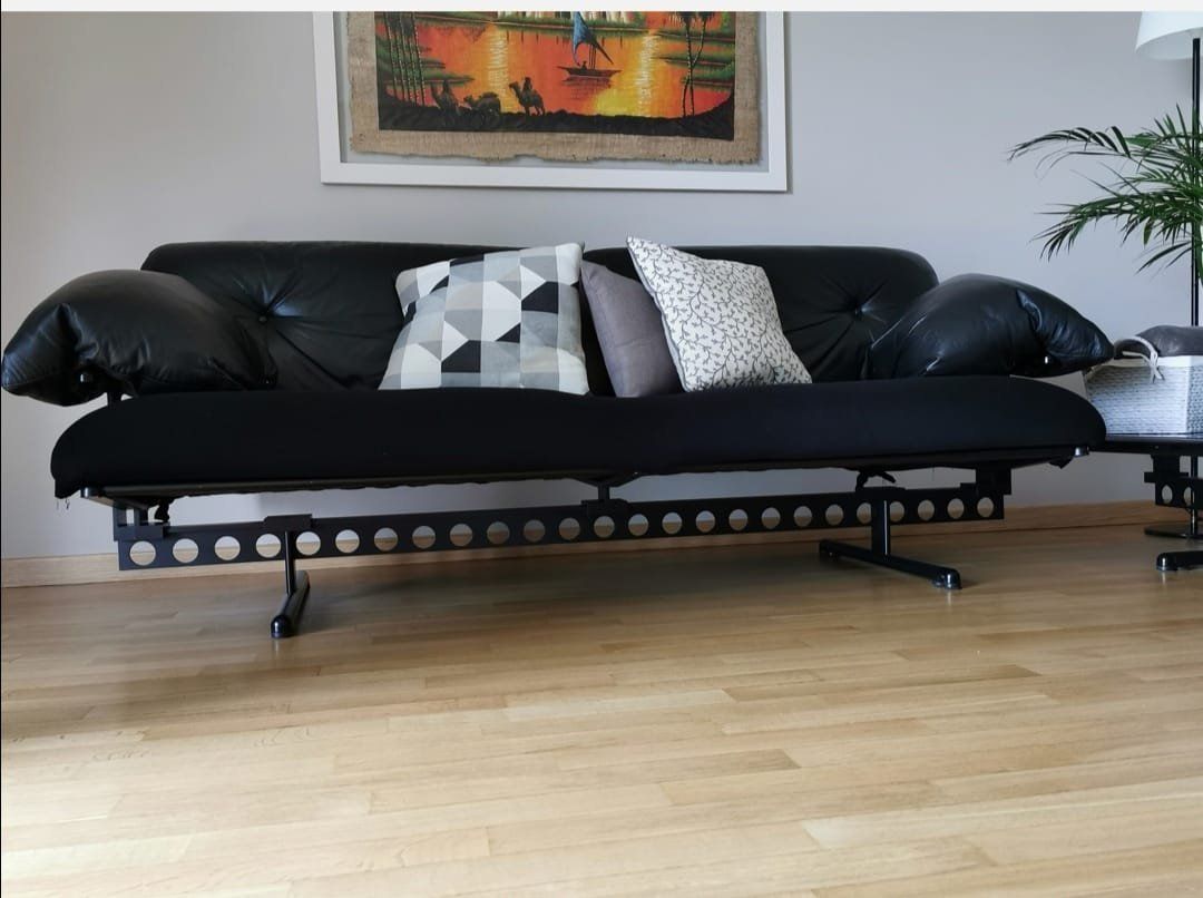 Ouverture Marble And Leather Coffee Table By Pierluigi Cerri For Frau, 1980s, Set Of 2 photo vinterior
