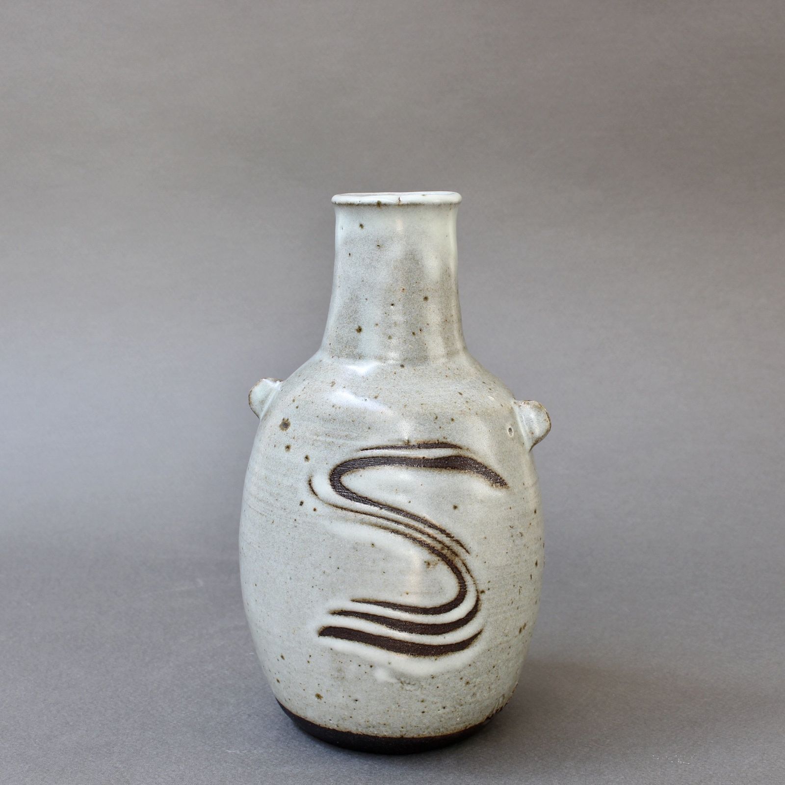 Japanese Style Ceramic Vase With Lugs By Janet Leach (1981) photo buy