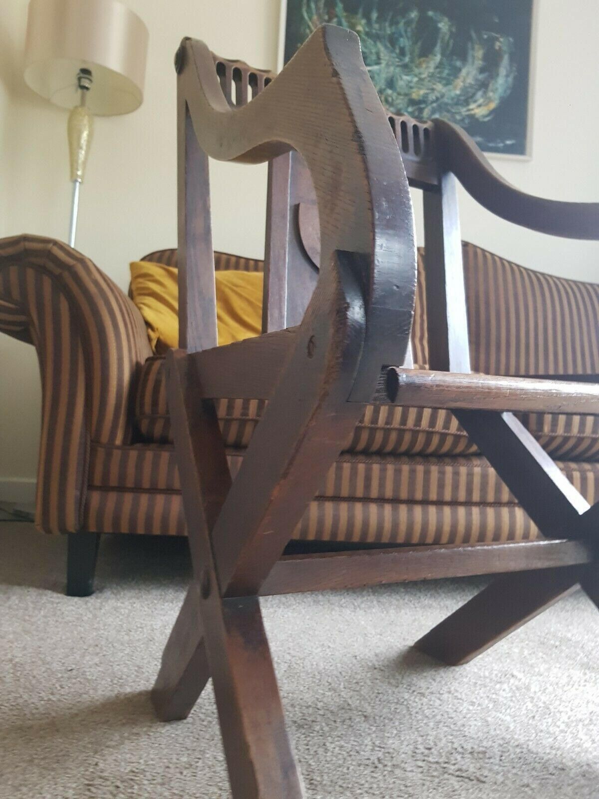 A Pugin Glastonbury Antique Armchair For Grace Dieu Manor House photo vinterior