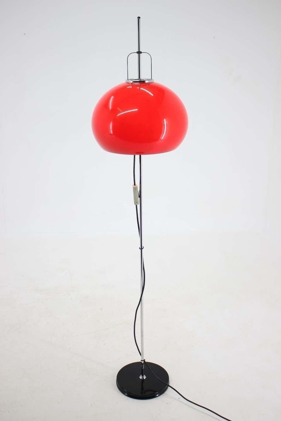 Midcentury Design Floor Lamp Meblo, By Harvey Guzzini, 1970s photo Lighting