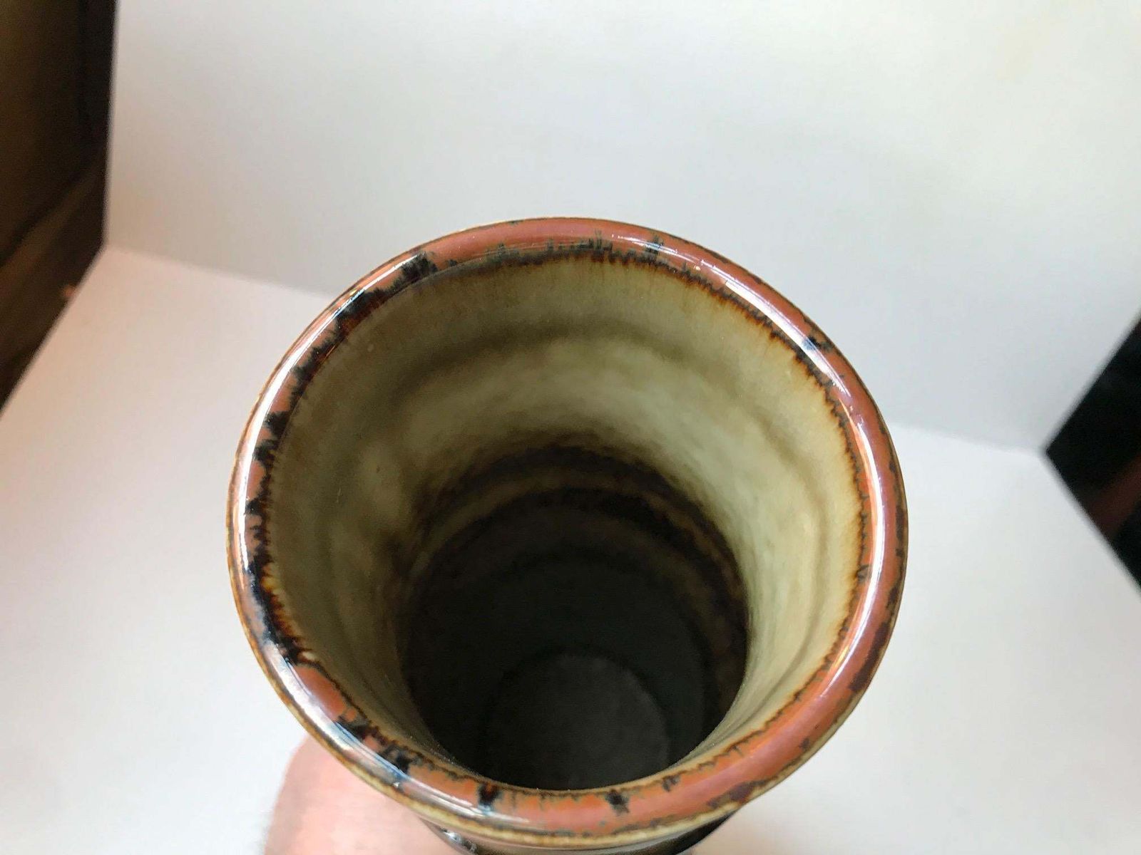 Scandinavian Ceramic Vase Bamboo By Olle Alberius For Rörstrand, 1960s photo 379.0