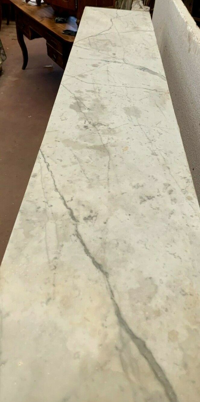 Louis XVI Fireplace In White Carrara Marble XIX Century photo buy