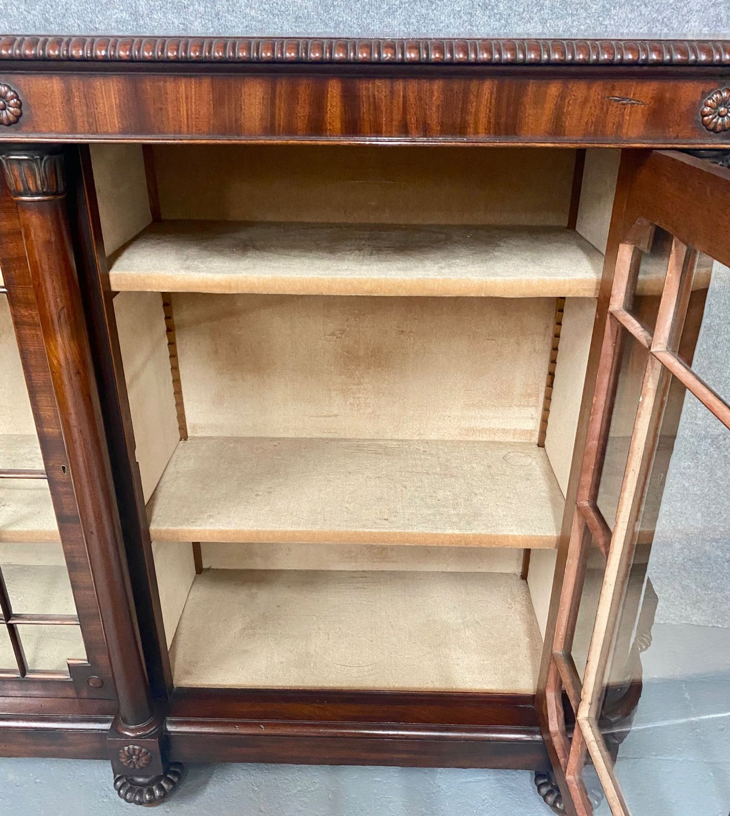 Furniture Superb Gillows Quality Mahogany Side Cabinet photo