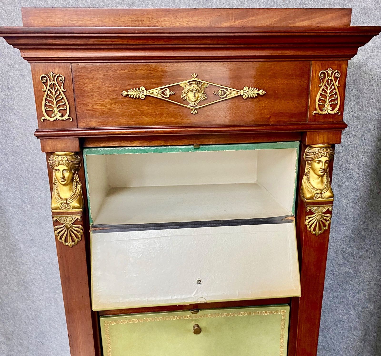 photo vinterior Fine Pair Of French Cartonnier Tall Chests Of Drawers