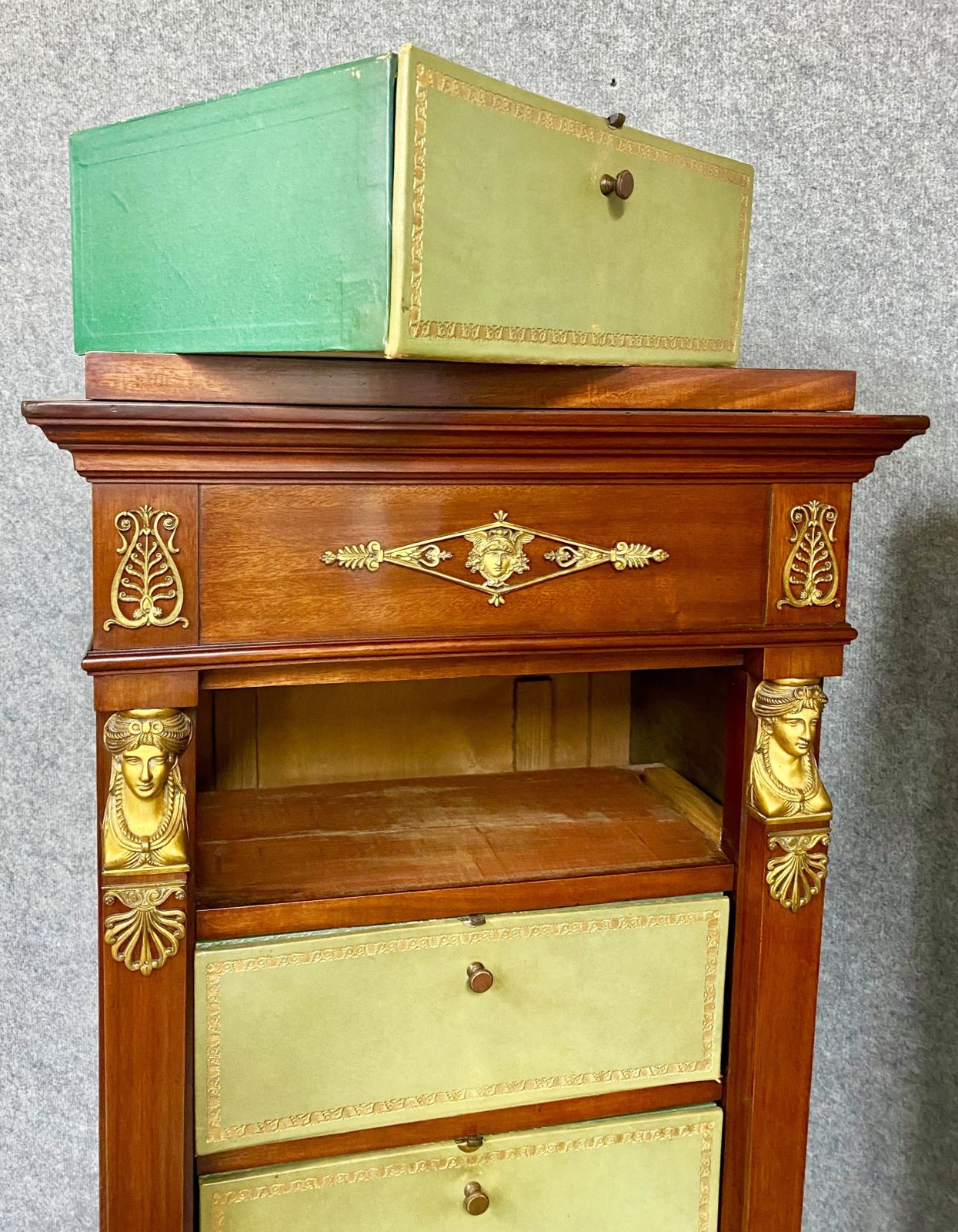 photo buy Fine Pair Of French Cartonnier Tall Chests Of Drawers