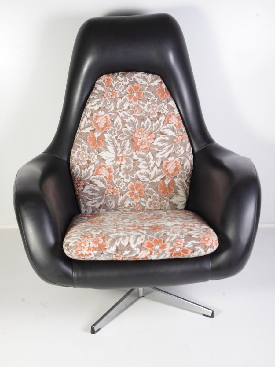 Mid Century Swivel Lounge Chair From Up Závody, 1960s photo for sale