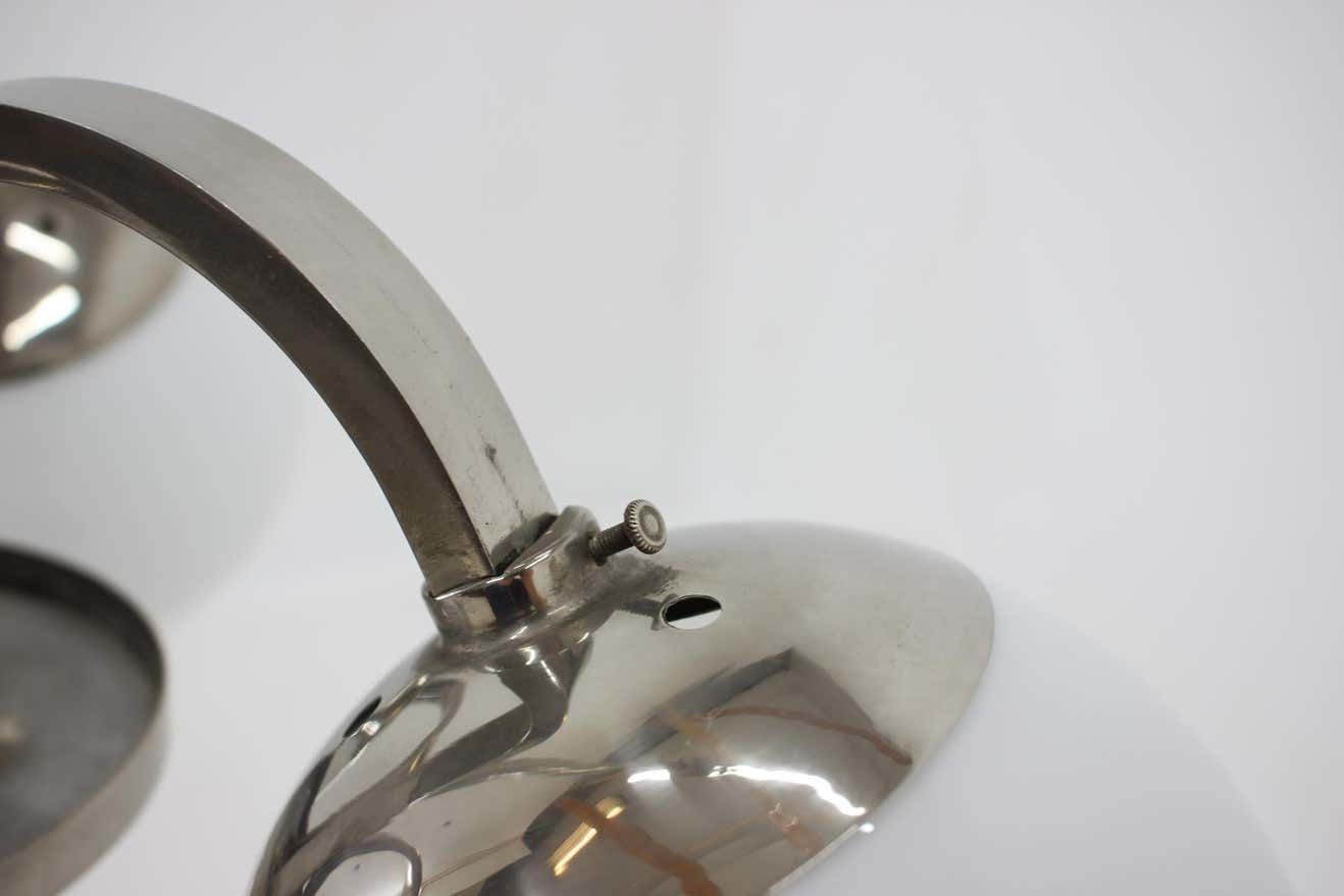 Art Deco Bauhaus Chrome Pendant   1930s photo vintage