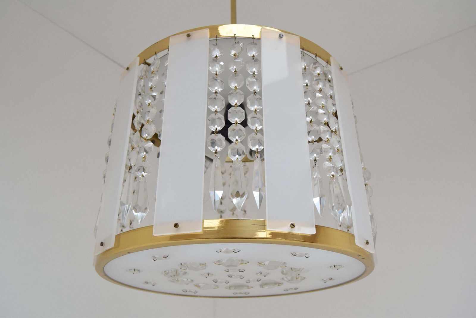 photo furniture Mid Century Chandelier By Jablonecke Sklarny Novy Bydzov, 1970’s.