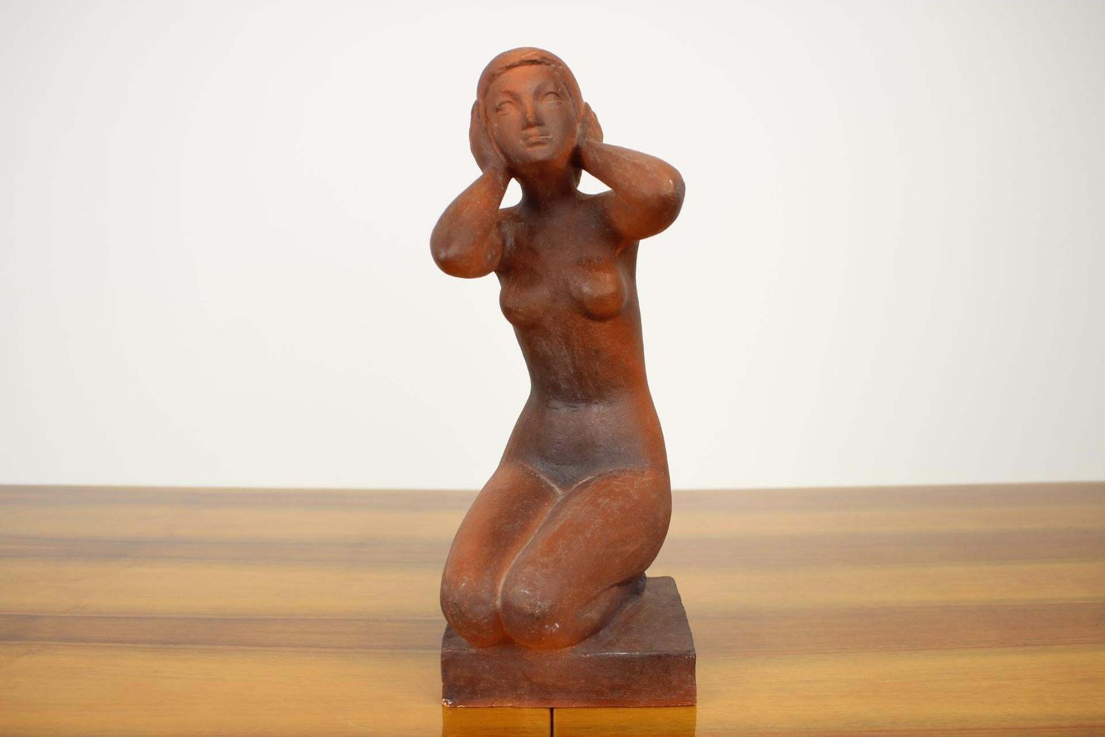 Mid Century Sculpture Of Nude Sitting Women Designed By Jitka Forejtová, 1960s. photo for sale