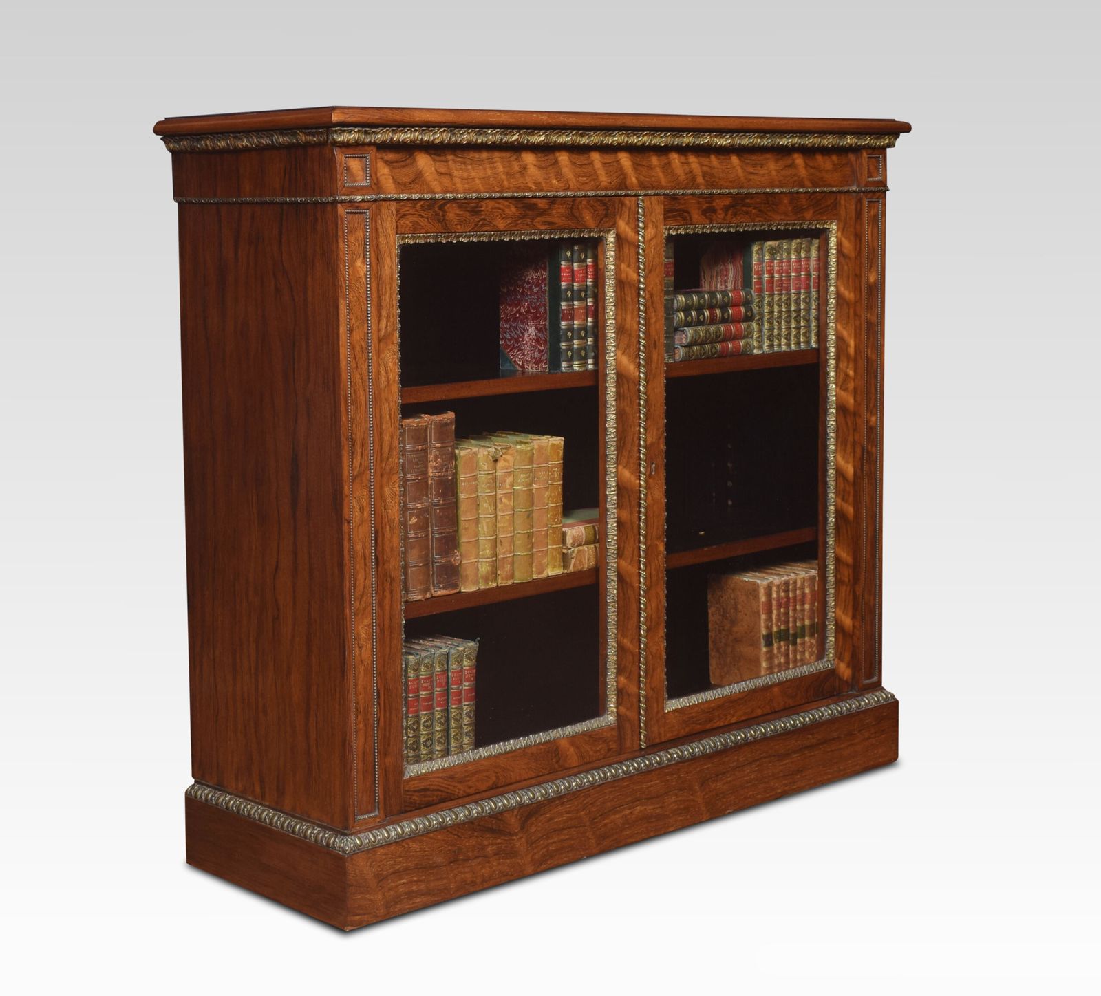 Rosewood Two Door Bookcase By Holland And Sons photo Furniture