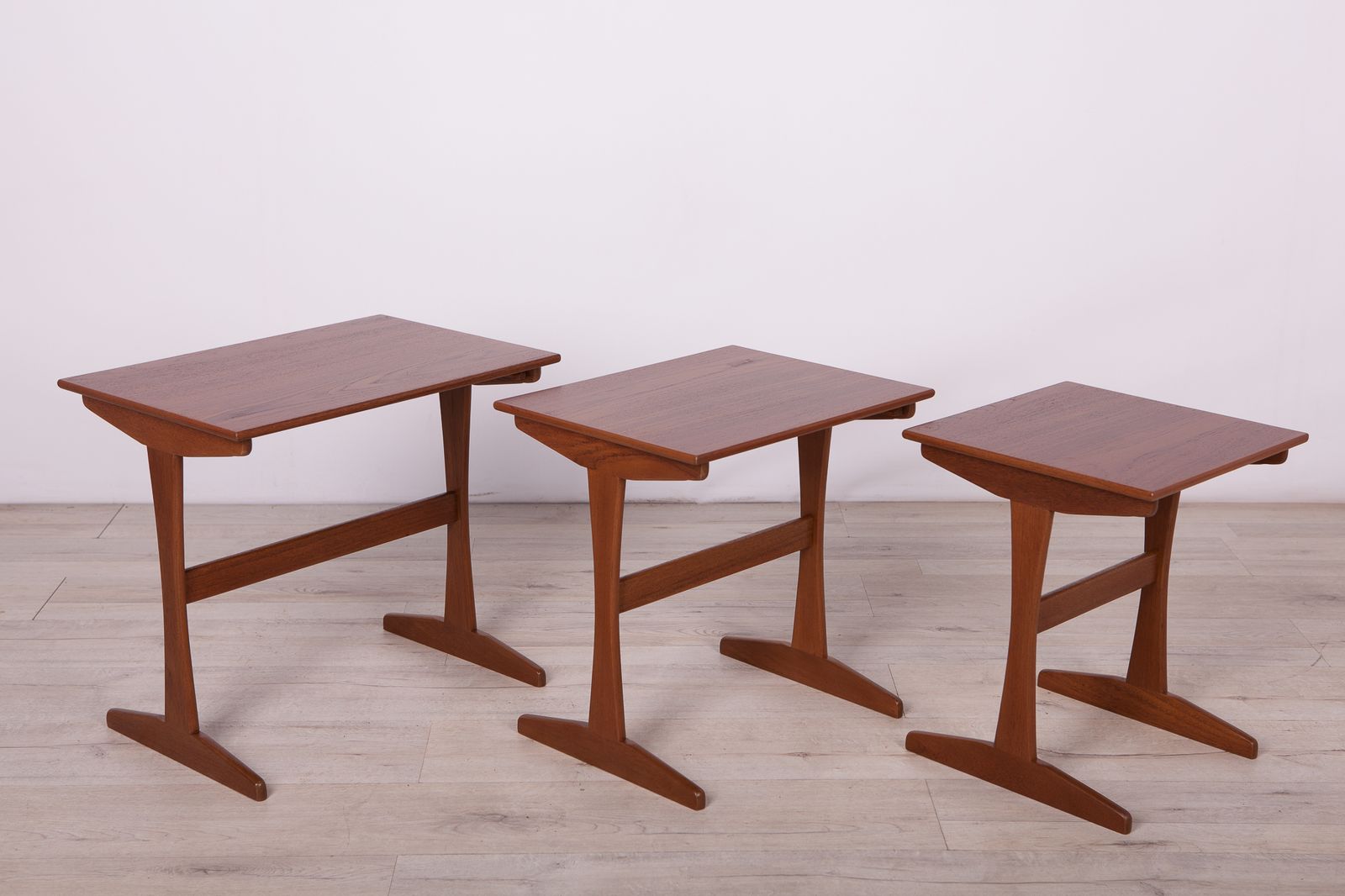 Danish Teak Nesting Tables, 1960s, Set Of 3
