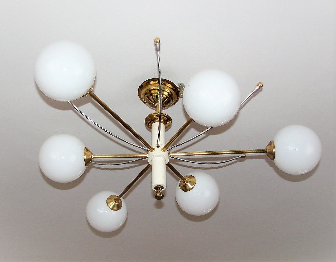 Stilnovo Style Chandelier, 1960s photo furniture