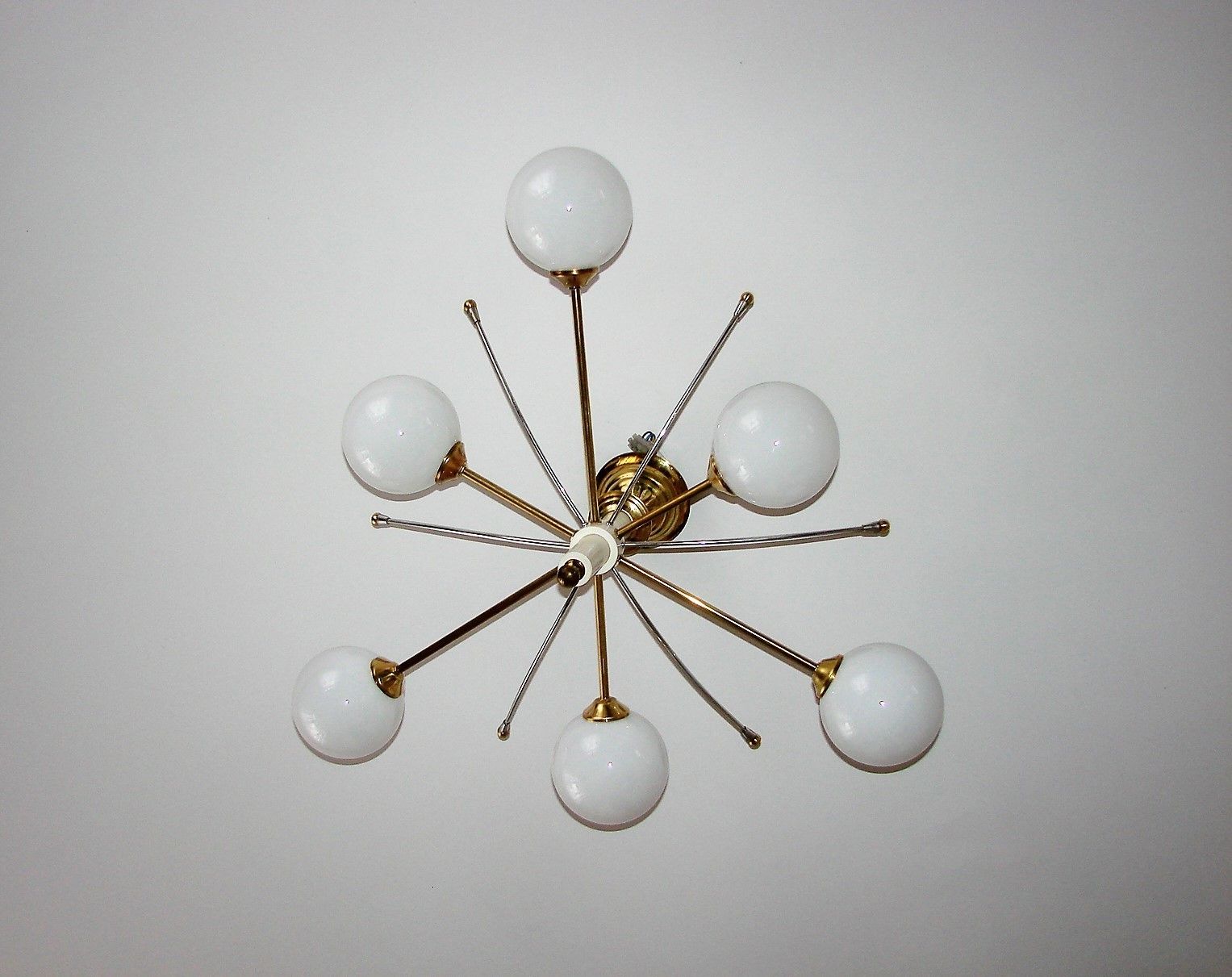 Stilnovo Style Chandelier, 1960s photo vinterior