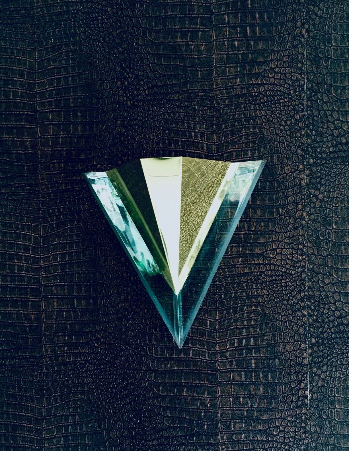 photo vinterior Postmodern Design Triangular Wall Lamp By Landia, Germany 1990s