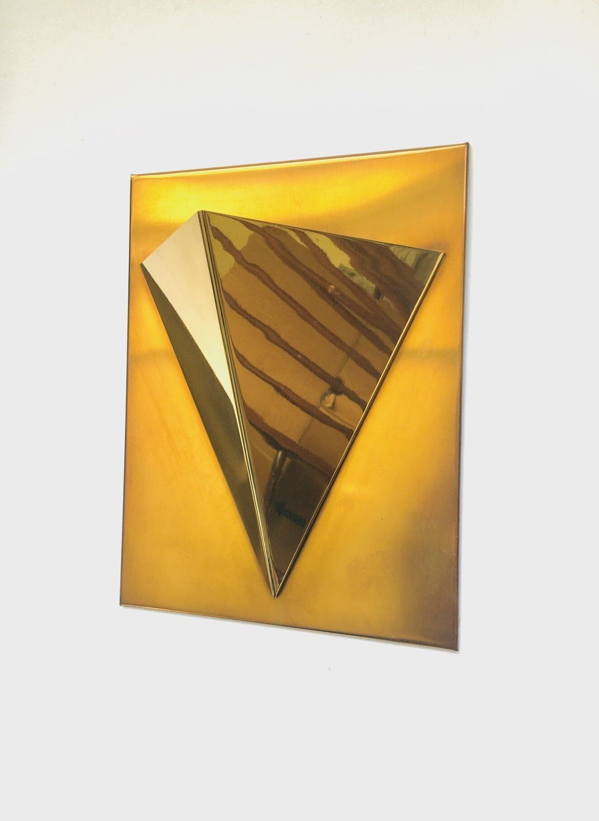 Postmodern Design Brass Wall Lamp Sconce By Liro, Belgium 1980s photo buy
