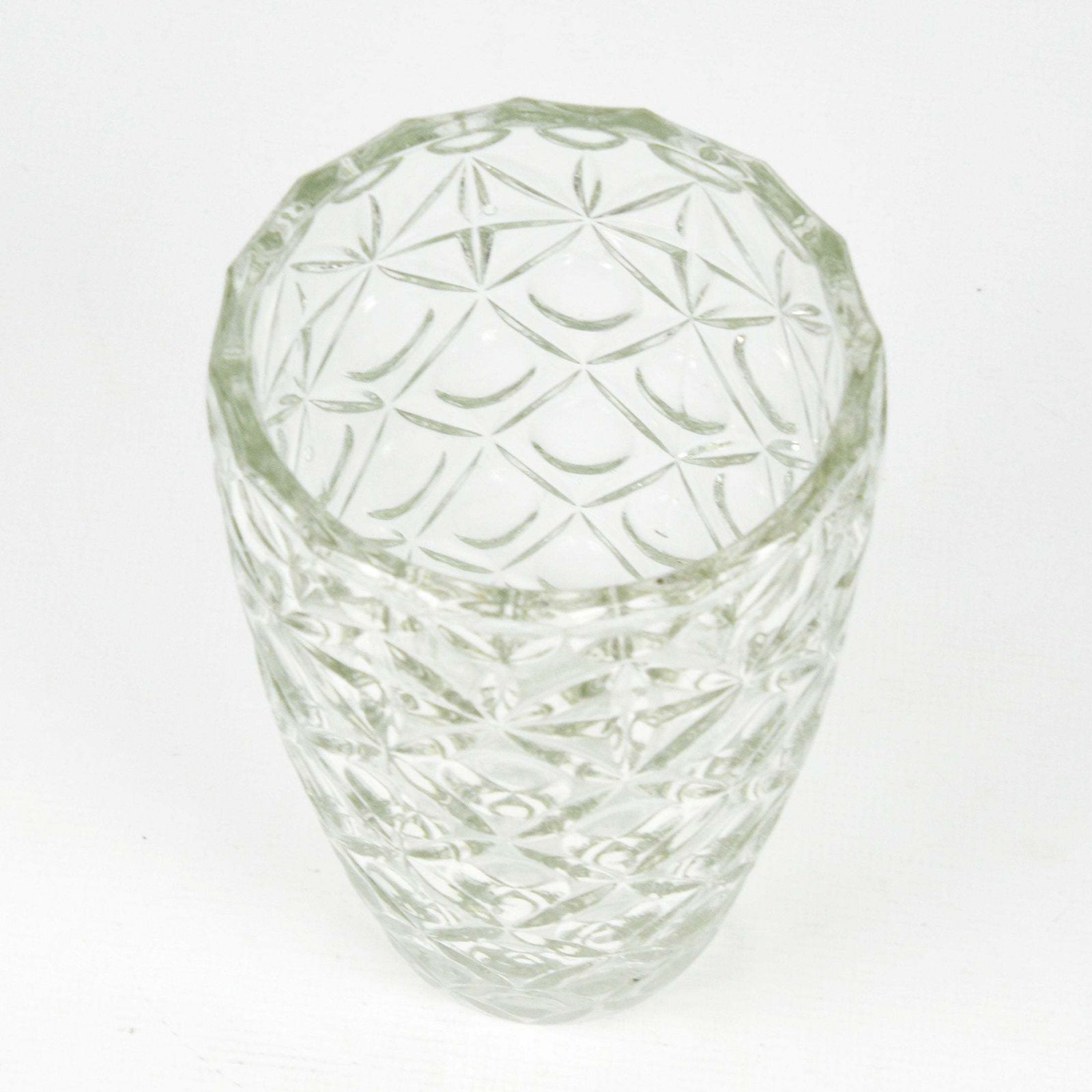 Large, "Karo" Glass Vase, Huta Szkła Hortensja, Poland, 1970s photo Home Decor