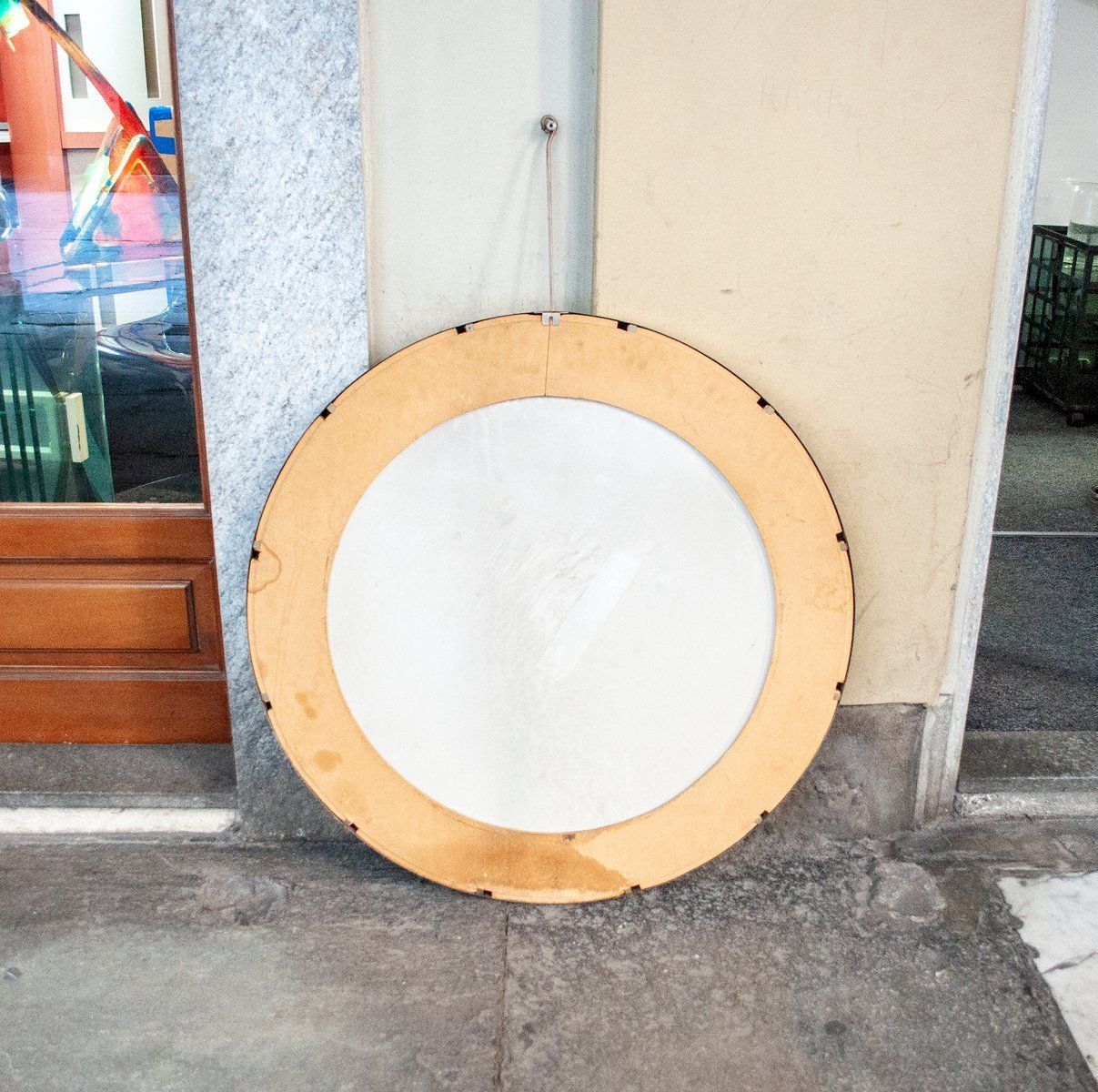 Mirror With Steel Frame, Italy, 1960s photo 858.0