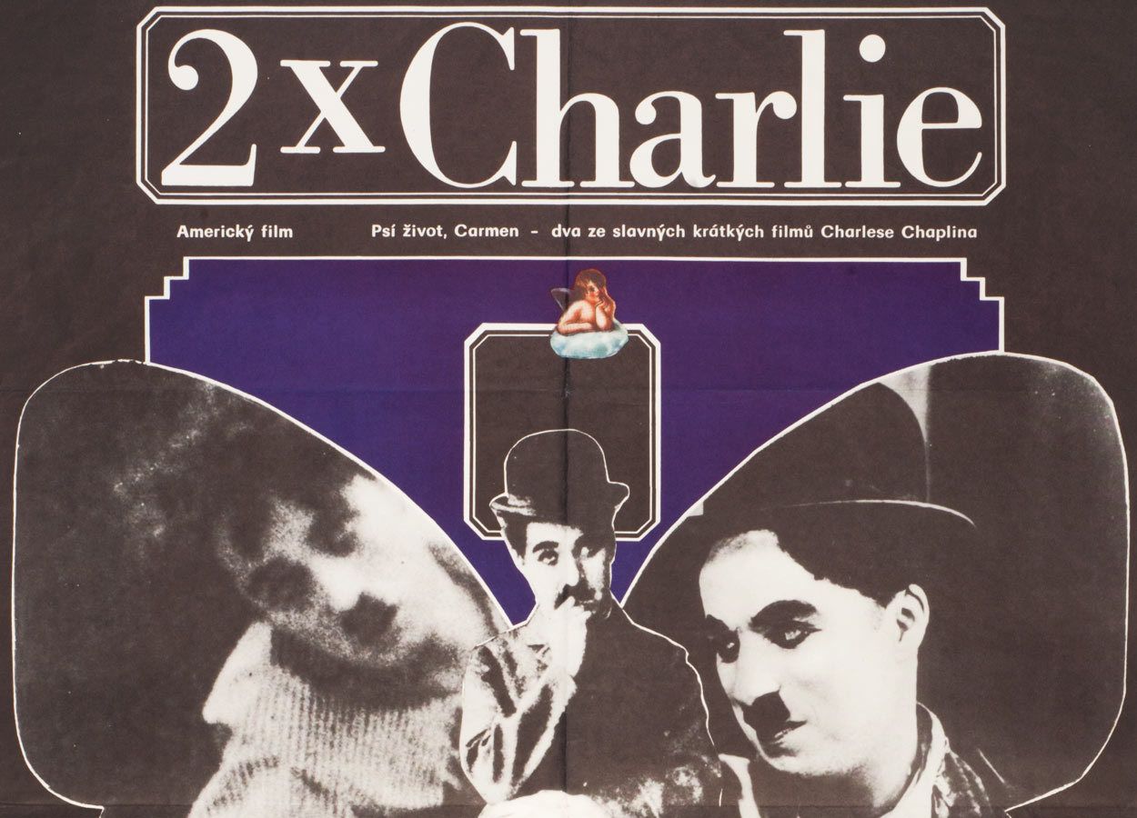 Movie Poster, 2 X Charlie, Milan Grygar, 1975 photo for sale