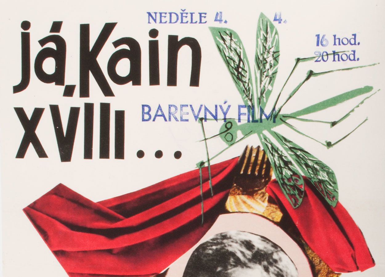 Movie Poster, Cain The XVIII Th, Miroslav Zahrádka, 1964 photo furniture