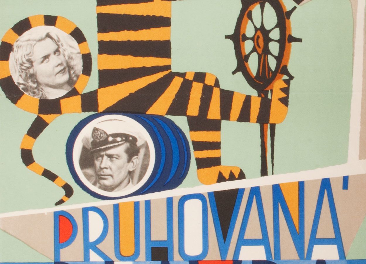 Movie Poster, Striped Trip, Josef Hvozdenský, 1961 photo for sale