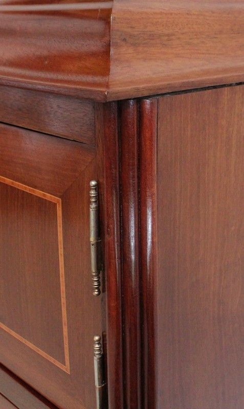 photo buy Mahogany And Precious Wood Cabinet, Art Nouveau Period, Early 20th Century
