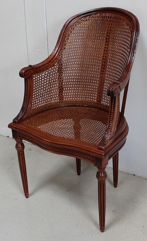 Suite Of Mahogany Armchairs, Louis XVI Style Early 20th Century photo 7313.0