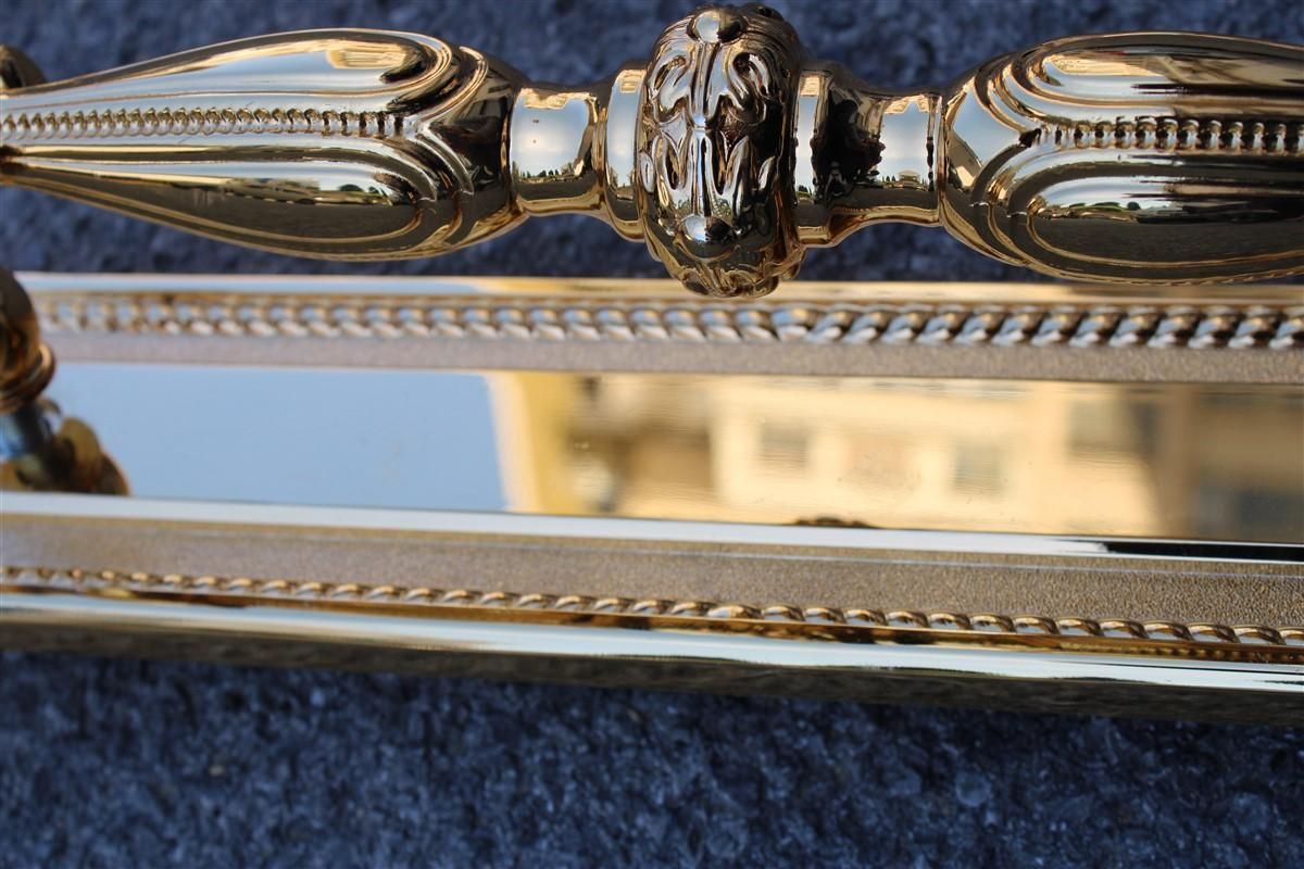 photo buy Decorative Large Door Handle In Plated Brass 24 Kt Gold Italy 1970 Very Classic