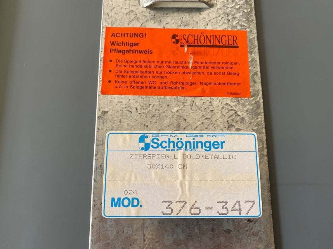 photo for sale Gold Metal Frame Rectangle Tall Dressing Mirror By Schöninger