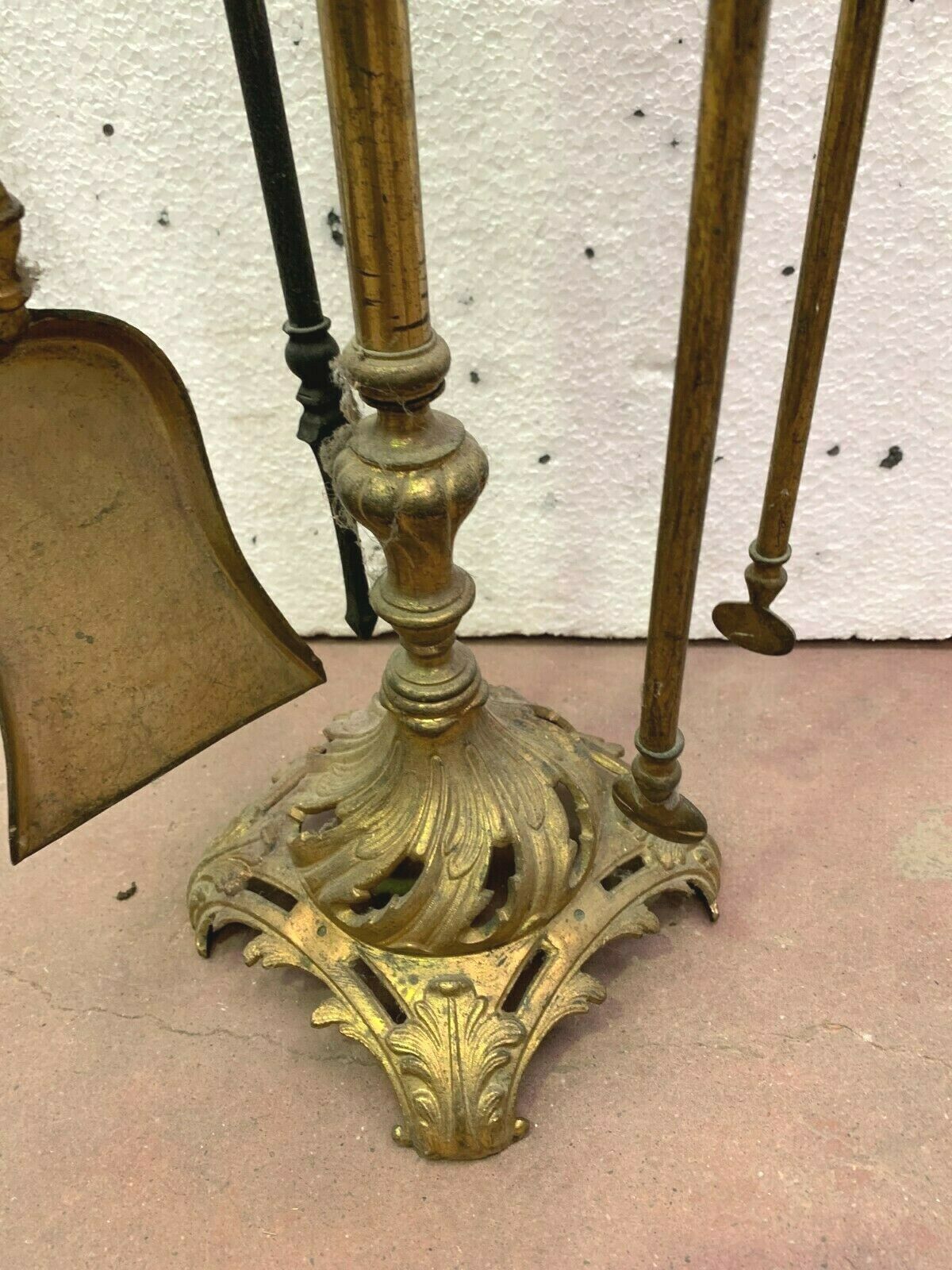 Louis XV Style 20th Century Bronze Fireplace Set photo furniture