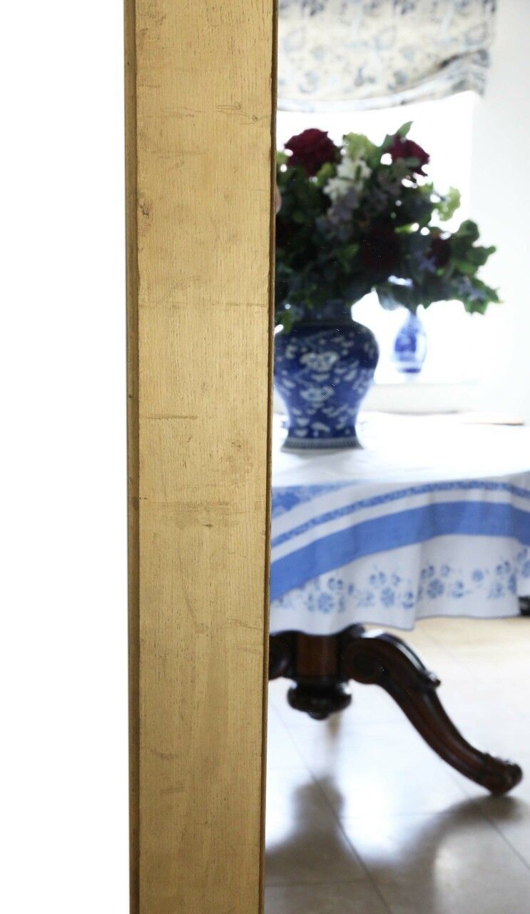 Very Large Gilt Late 19th Century Gilt Wood Overmantle Or Wall Mirror photo vinterior