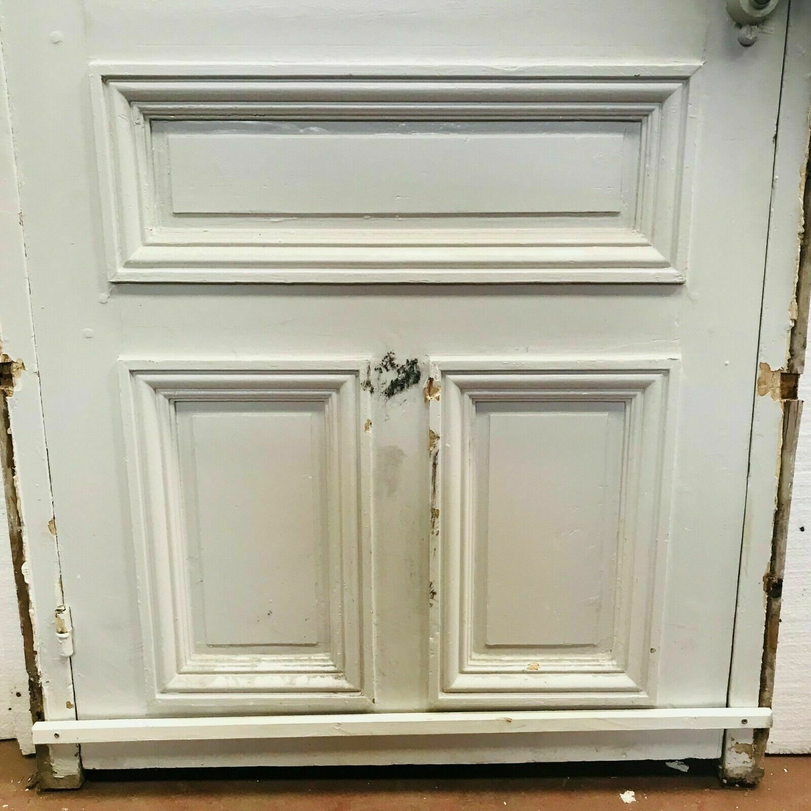 Service Door With Small Panes And Glazed Transom 20th Century photo for sale