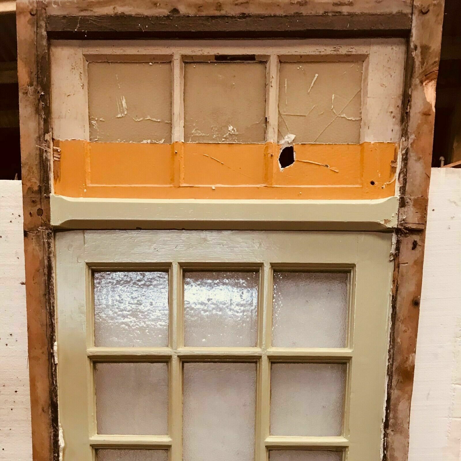 Service Door With Small Panes And Glazed Transom 20th Century photo buy