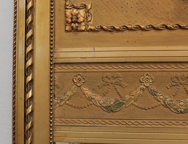 photo vintage Trumeau Mirror, Louis XVI Taste, 1900
