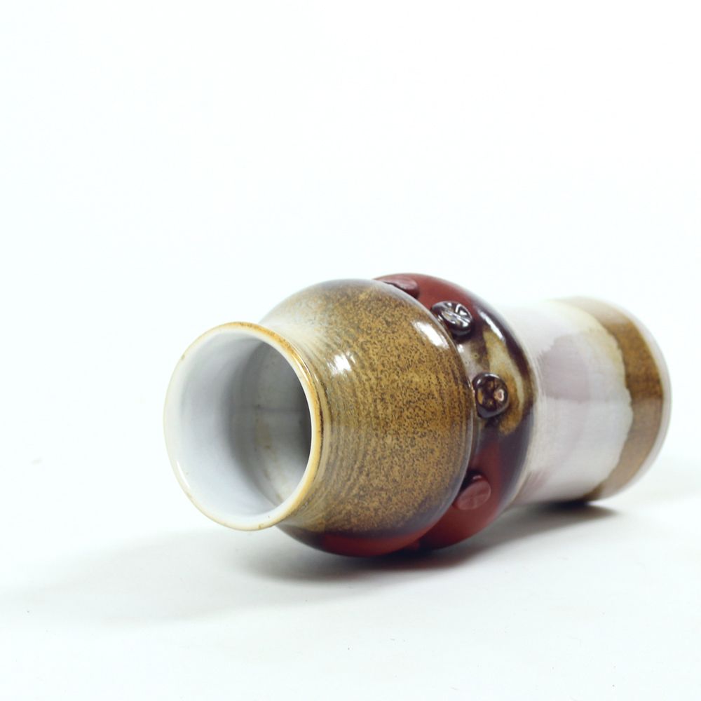 Midcentury Ceramic Vase, Czechoslovakia 1960s photo vintage