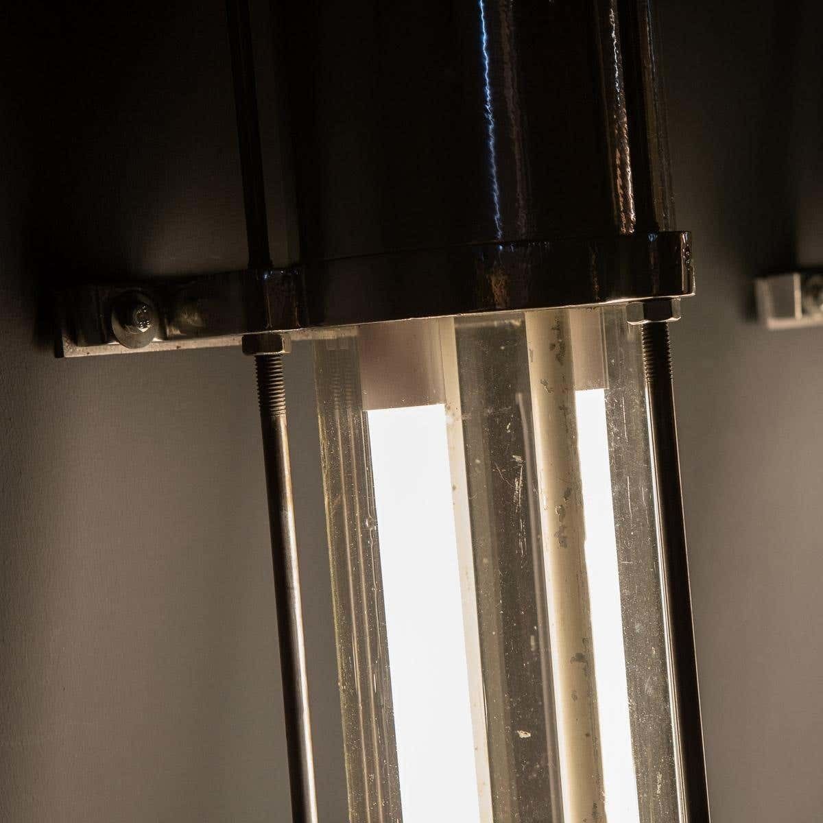 20th Century Polished Aluminium & Steel Industrial Strip Lights photo 3146.0