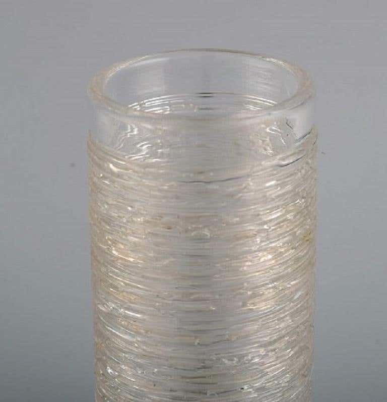 Bengt Edenfalk For Skruf, Four Vases In Mouth Blown Crystal Glass photo for sale